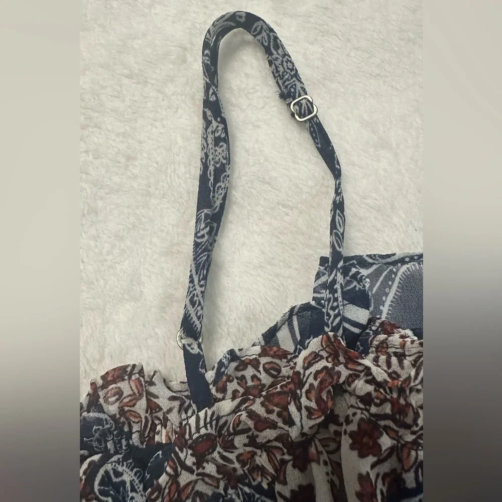 Misa Los Angeles KLEID EZRI One-Shoulder Floral Tiered Dress 100% Viscose - Picture 12 of 15